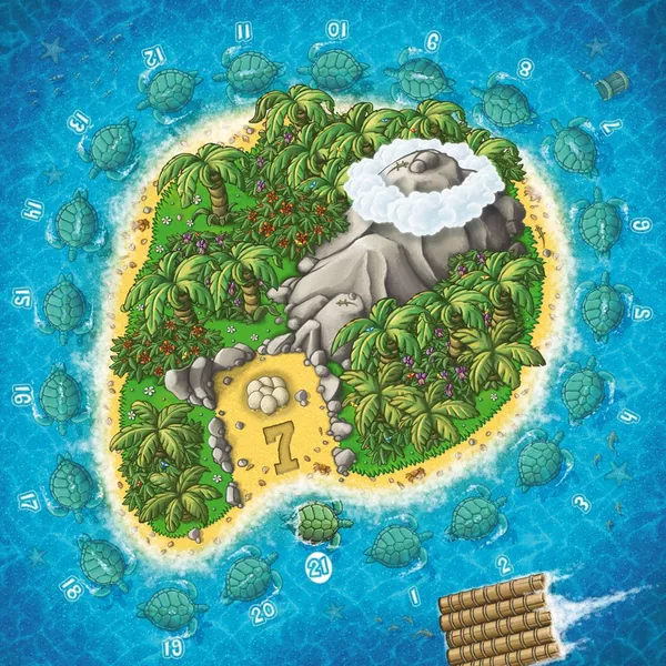 ウミガメの島 ゲームボード