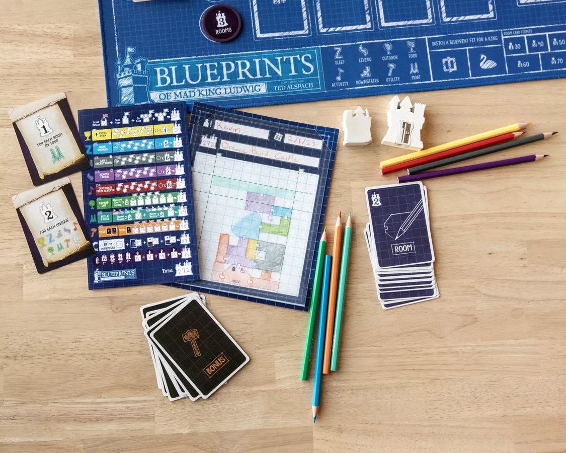 ノイシュヴァンシュタイン城の設計図のプレイイメージ