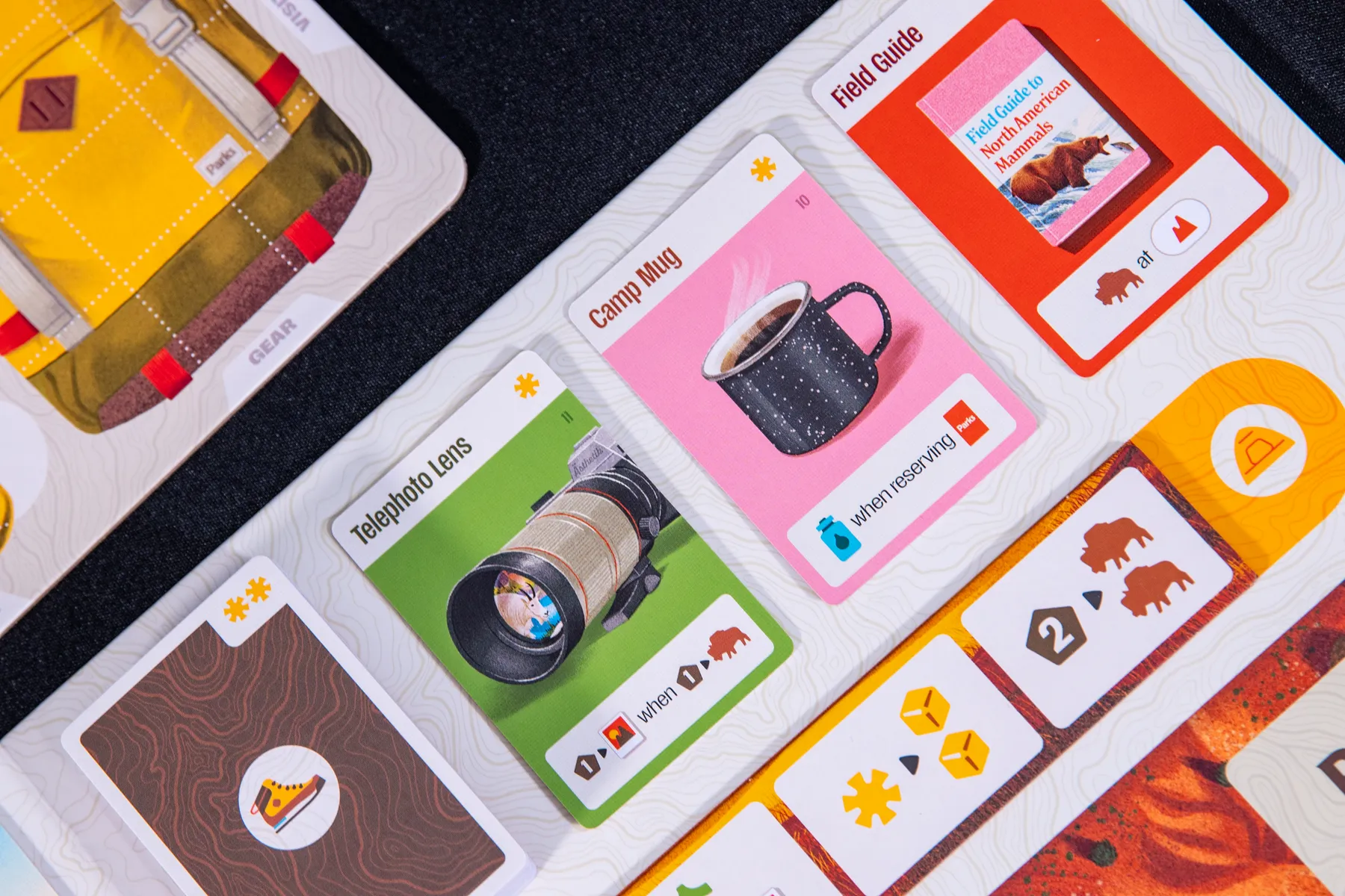 ボードゲーム『パークス』の道具カード