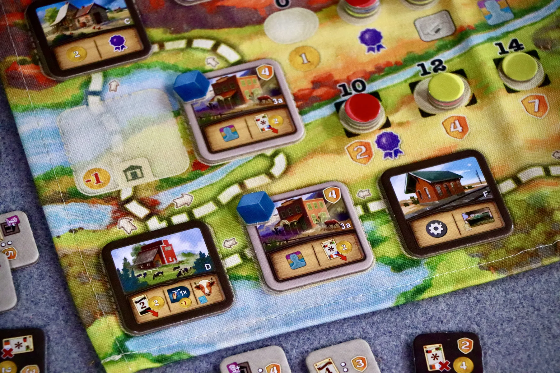 ボードゲーム「GWT エルパソ」の建物タイル。