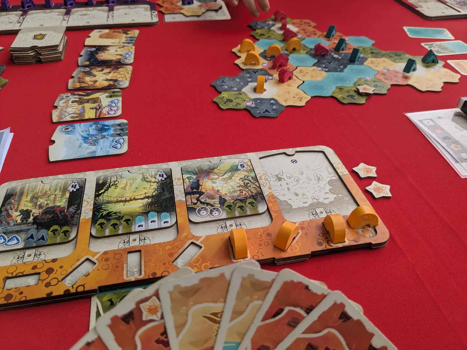 ボードゲーム「デワン」のプレイイメージ