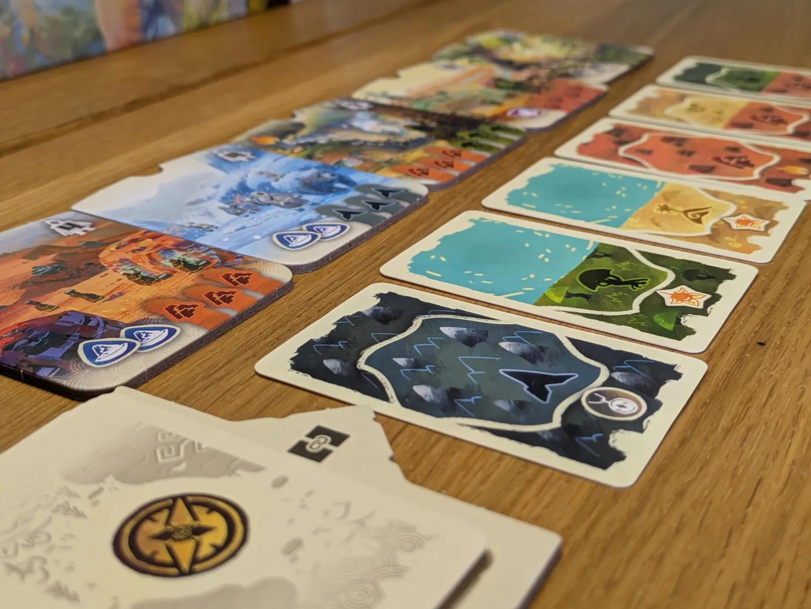 ボードゲーム「デワン」の地形カード