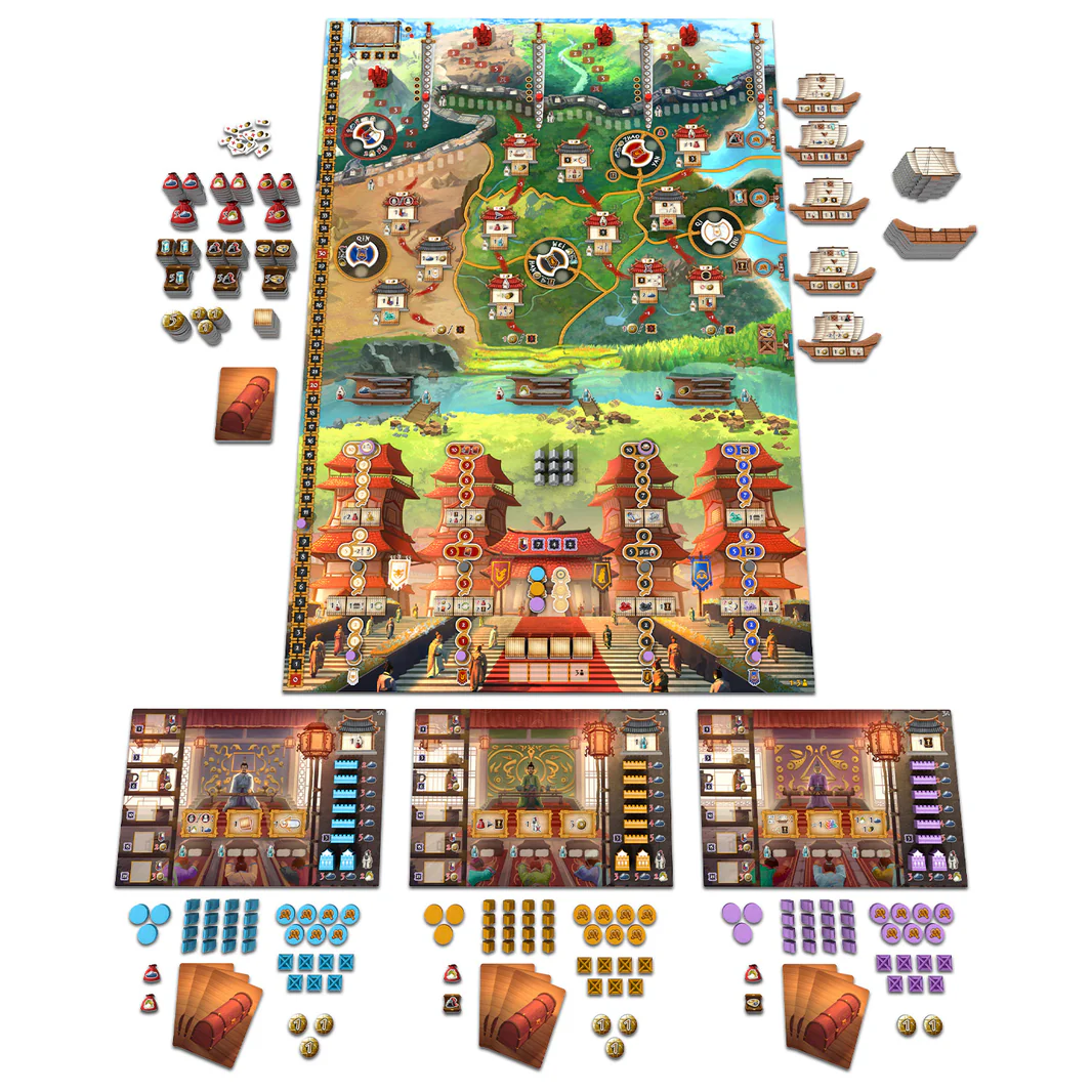 ボードゲーム「天下」の内容物