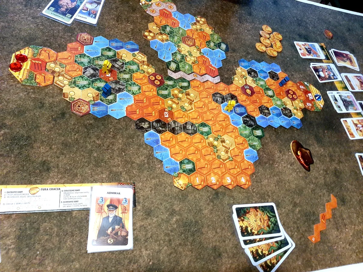 ボードゲーム『エルドラドを探して 新版 黄金の神殿』のプレイイメージ